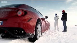 Ferrari FF Vs Bentley Continental V8 on Ice  Top Gear  Series 18  BBC [upl. by Arundel]