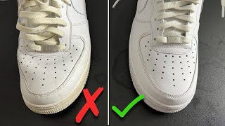 How To PREVENT Creases in Nike Air Force 1 BEST WAY [upl. by Notlimah]