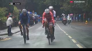 2019 UCI Road World Championships  Last 33km FRENCH [upl. by Htor]