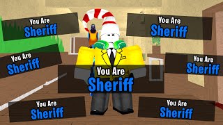 HOW TO BE SHERIFF EVERY TIME IN MURDER MYSTERY 2 [upl. by Aicirtam]