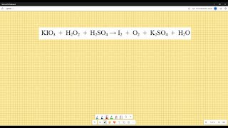 KIO3H2O2H2SO4I2O2K2SO4H20 [upl. by Aneladdam]