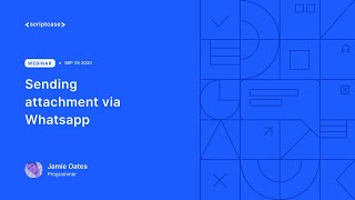 Scriptcase  Sending attachment by whatsapp [upl. by Kaasi]
