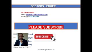 Recording Cash Receipts from Debtors  Debtors Ledger [upl. by Percy]