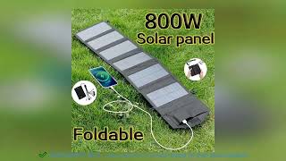 ✔️800W Foldable Solar Panel Portable 6fold Solar Panels Charger USB 5V [upl. by Seebeck]