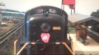 Take a ride behind a MTH Railking RS3 Locomotive [upl. by Adihahs]