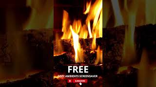 FREE DAILY COZY VIDEOS  SUBSCRIBE animation fireplace screensaver4k [upl. by Ecitsuj469]