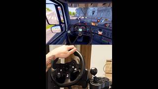 ETS2 Volvo FH16 open pipe in Perpignan France ProMods map Steering Wheel Manual Shifter truck ets2 [upl. by Nariko]