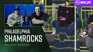 Philadelphia Shamrocks  NHL 20 SEASON OPENER  QampA w COLLIN AND NICK [upl. by Einalem]