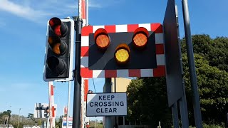 Lymington Town Level Crossing Hampshire [upl. by Weisburgh]