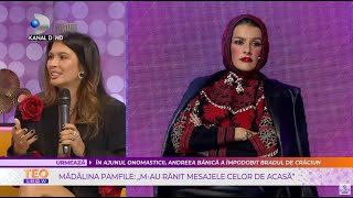 Teo Show3011  Madalina Pamfile prima aparitie la TV dupa descalificarea de la quotBravo ai stilquot [upl. by Thebazile]