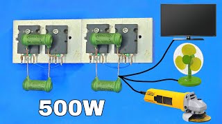 How To Make Inverter 12v To 220v500W Inverter Using Transistor [upl. by Siraval]