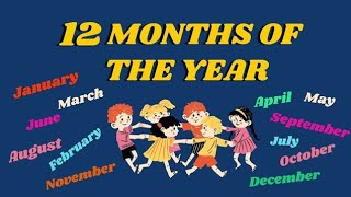 Months of the year nameofmonths kidslearning12month preschoollearning [upl. by Rubbico]