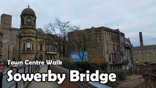 Sowerby Bridge West Yorkshire  Town Centre Walk 2021 [upl. by Kiefer]