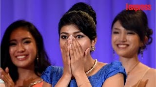 Une métisse d’origine indienne sacrée Miss Japon [upl. by Hannad]