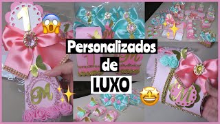 PERSONALIZADOS DE LUXO JARDIM ENCANTADO  Preparativos do 1°ano da Maitê [upl. by Beaufert]