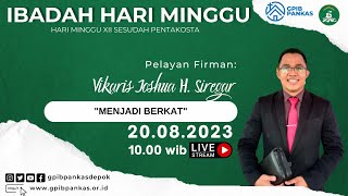 LIVE Ibadah Hari Minggu XII Sesudah Pentakosta  20 Agustus 2023 [upl. by Notned33]