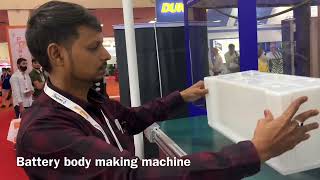 Inverter battery body making machine  Windsor injection molding machine  plastasia exhibition 2022 [upl. by Owens]