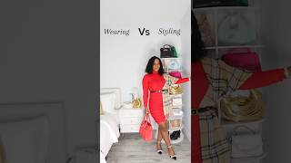 30 days of posting content day 2 wearing vs styling  Elevating basic look  Scarf styling ideas [upl. by Lantz]