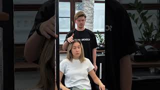 Работа топстилиста Scissors🤍 shortvideo hair парикмахер салонкрасоты hairstyle haircut [upl. by Arick]