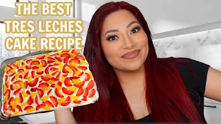 THE BEST TRES LECHES CAKE YOULL EVER HAVE  EASY HOW TO MAKE TRES LECHES CAKE  ALEXISJAYDA [upl. by Rento956]