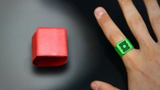 How to make a Paper Ring  Instructions in English BR [upl. by Elatsyrk]