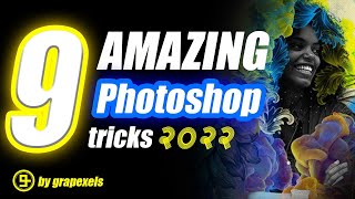 9 Amazing Photoshop tricks and Tutorial 2022 [upl. by Aicinat]