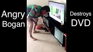 Angry Bogan Destroys DVD [upl. by Noir]