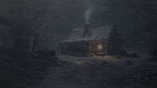 Snowstorm in the Old House at Night┇Wind Blows Snow Falls┇Howling wind sounds for sleeping [upl. by Klarika]