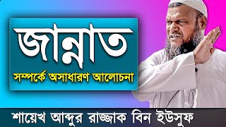 জান্নাত  শায়খ আব্দুর রাজ্জাক বিন ইউসুফ নতুন ওয়াজ  Jannat Shaikh Abdur Razzak Bin Yousuf New Waz [upl. by Nigam]