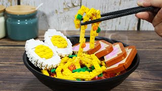 Bowl to Build A LEGO RAMEN Recipe inspired by Ponyo Studio Ghibli [upl. by Aryaz]