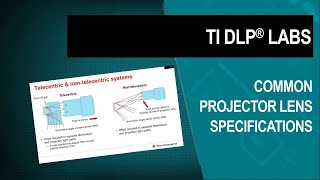 Common Projection Lens Specifications [upl. by Waldron]