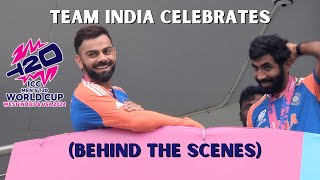 Team India private celebration postwin  T20 World Cup Final  Behind the scenes footage [upl. by Orton]