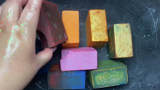 Dyed Cannon Gym Chalk Blocks  ASMR  Oddly Satisfying [upl. by Leonhard]