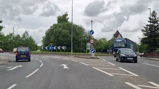 Tesco MultiLane Roundabout from A523 Silk Road 3rd Exit to Whaley Macclesfield Driving Test Route [upl. by Mollee616]