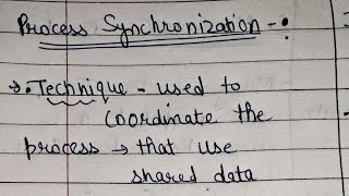 Process Synchronization  independent and cooperating process in operating system shikshacs [upl. by Diana]