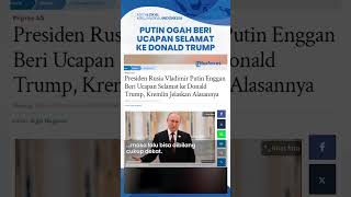 Beda dengan Prabowo Presiden Rusia Vladimir Putin Ogah Beri Selamat Donald Trump Menang Pilpres AS [upl. by Egor]