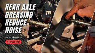 How to reduce rear swingarm noise problem motocycle maintenance [upl. by Peterman]