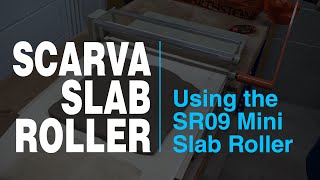 Clay Slab Building  Using the Scarva Mini Slab Roller [upl. by Randal463]