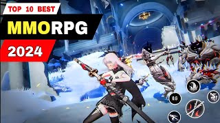 Top 10 Best MMO RPG 2024 for android iOS  High graphic games 2024 for mobile [upl. by Alliuqahs]