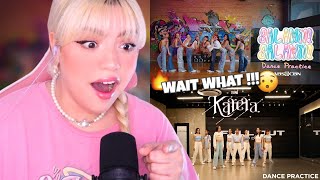 REACTION BINI  ‘Salamin Salamin’ amp Karera Dance Practice [upl. by Memberg788]