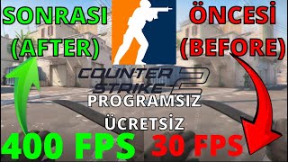 HERKES CS2 OYNAYABİLECEK   ÜCRETSİZ VE PROGRAMSIZ MAX FPS ALMAK ÇOK KOLAY [upl. by Yoo256]