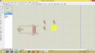 Convert AC 220v to DC 12v Circuit Simulate in Proteus [upl. by Danziger]