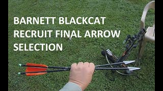 Barnett Blackcat Recruit 2117 ARROW CROSSBOW Final Arrow Selection [upl. by Nereids849]