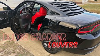 Dodge Charger Window Louver Installation [upl. by Ma]