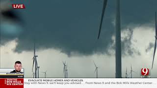 Storm Tries To Develop A Tornado In Oklahoma May 6 2024 [upl. by Los156]