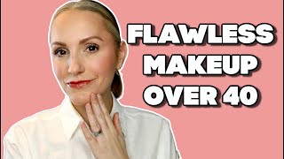 FLAWLESS SKIN  NO CAKEY MAKEUP  OVER 35 [upl. by Leahcimnaj]