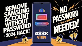 HOW TO REMOVE SAMSUNG ACCOUNT WITHOUT PASSWORD  2024 [upl. by Dnalor]