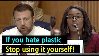 Former plumber Senator Mullin grills antiplastic environmentalist [upl. by Photima]