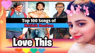 TOP 100 Songs of Hrithik Roshan  Hrithik Roshan Superhit songs in 20002024 [upl. by Eniamreg98]