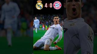 REAL MADRID 🆚️ FC BAYERN MUNICH 40 Match Highlights  football shorts ronaldo cr7 youtube [upl. by Ylimme896]